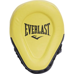 Everlast FOCUS MITTS Everlast Pro Powerlock Leather Boxing Focus Mitts - Yellow/Black