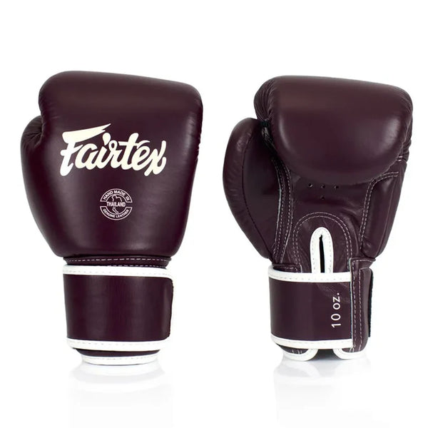 Fairtex Boxing Gloves Fairtex Leather Boxing Gloves BGV16 - Maroon