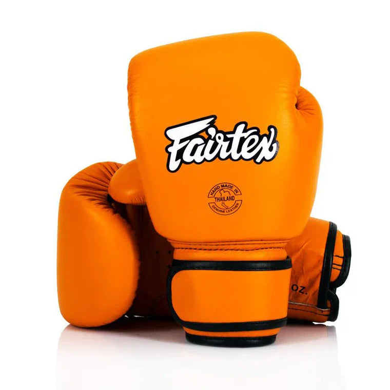 Fairtex Leather Boxing Gloves BGV16 - Orange
