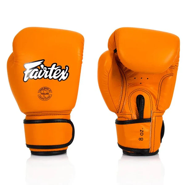 Fairtex Boxing Gloves Fairtex Leather Boxing Gloves BGV16 - Orange