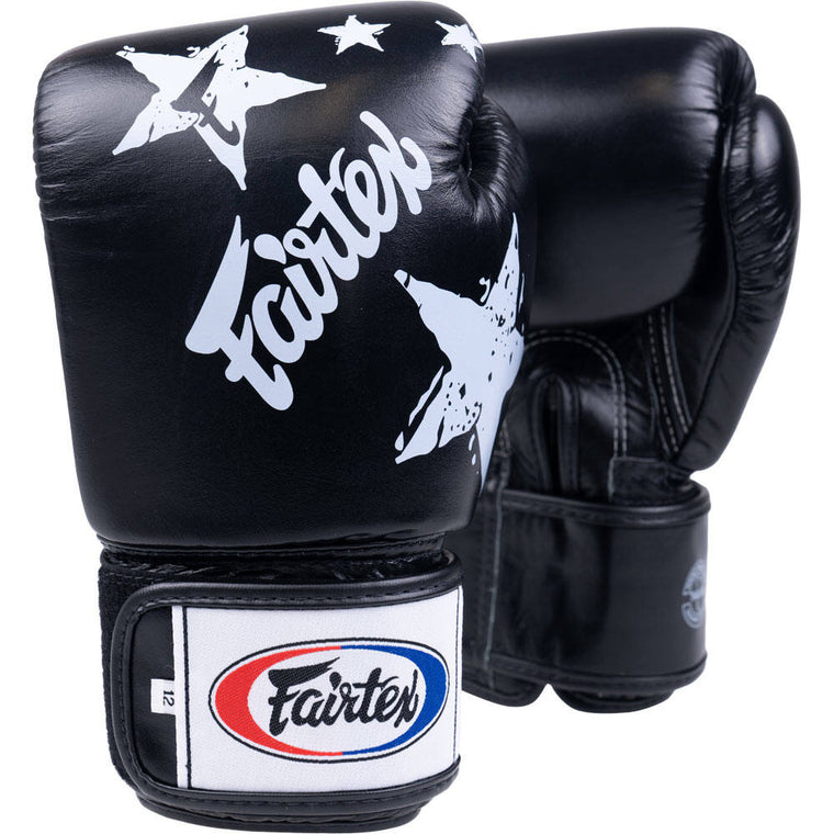 FAIRTEX Nation Print Boxing Gloves BGV1 - Black