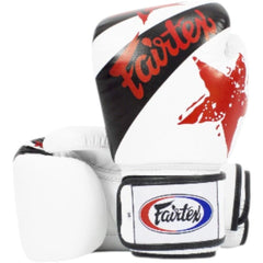 Fairtex Boxing Gloves FAIRTEX Nation Print Boxing Gloves BGV1 - White