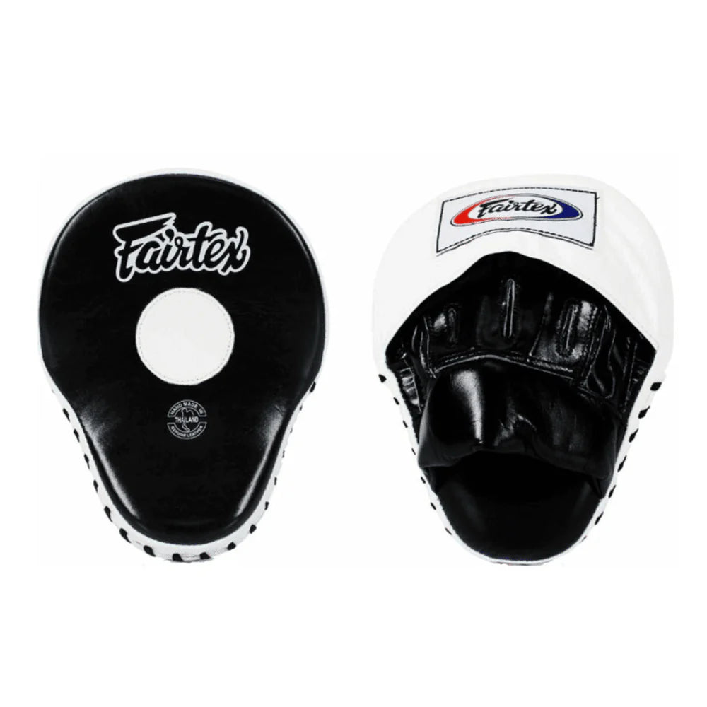 Fairtex Focus Mitts Fairtex FMV9 Ultimate Contoured Focus Mitts - Black/White