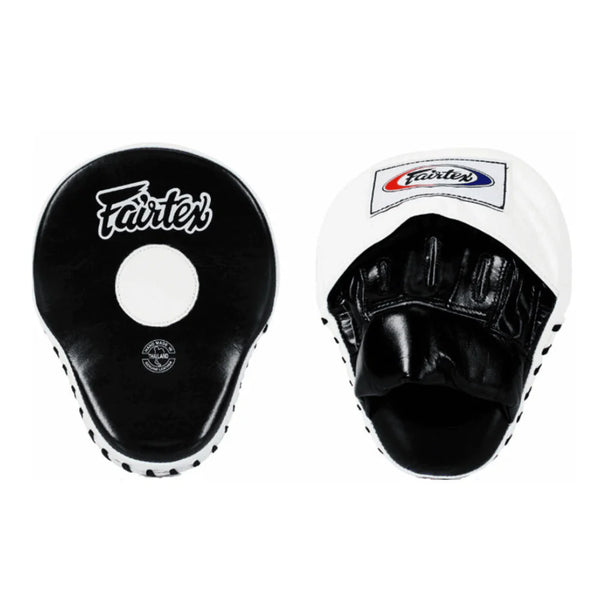 Fairtex Focus Mitts Fairtex FMV9 Ultimate Contoured Focus Mitts - Black/White