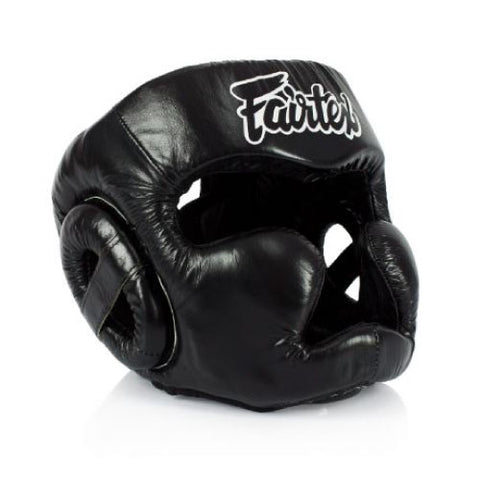 Fairtex Head Guards Fairtex HG13 Black Diagonal Vision Headguard