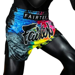 Fairtex Muay Thai Shorts Fairtex Black Acid Jazz Muay Thai Shorts BS1938