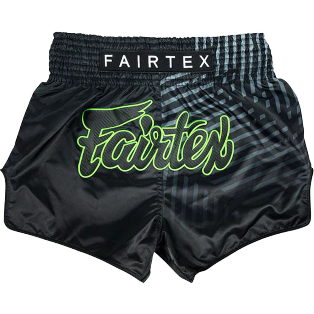 Fairtex Muay Thai Shorts Fairtex Racer Black Muay Thai Shorts BS1924