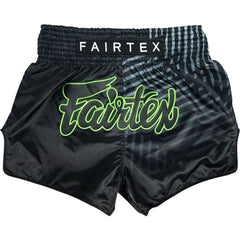 Fairtex Muay Thai Shorts Fairtex Racer Black Muay Thai Shorts BS1924