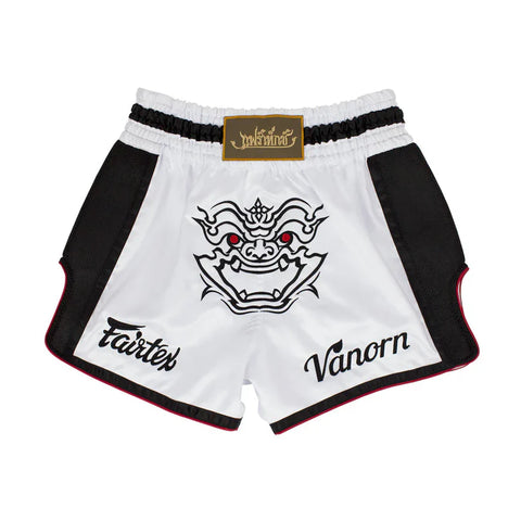 Fairtex Slim Cut Muay Thai Shorts White Vanorn BS1712

New better qualit...