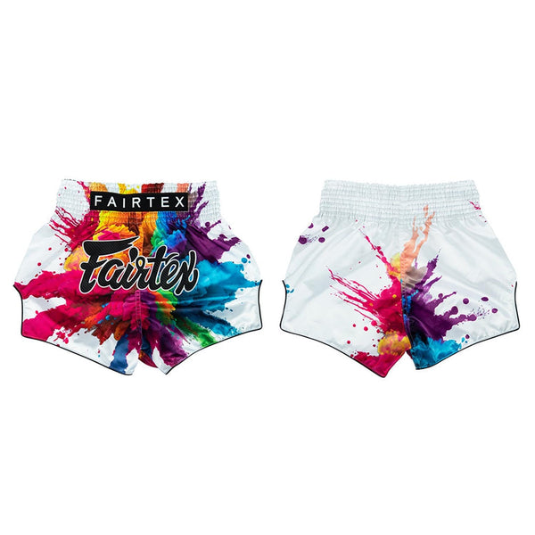 Fairtex Muay Thai Shorts Fairtex White Funky Soul Muay Thai Shorts BS1939