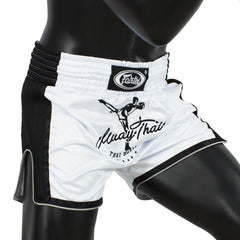 Fairtex Muay Thai Shorts Fairtex White Slim Cut Muay Thai Boxing Shorts BS1707