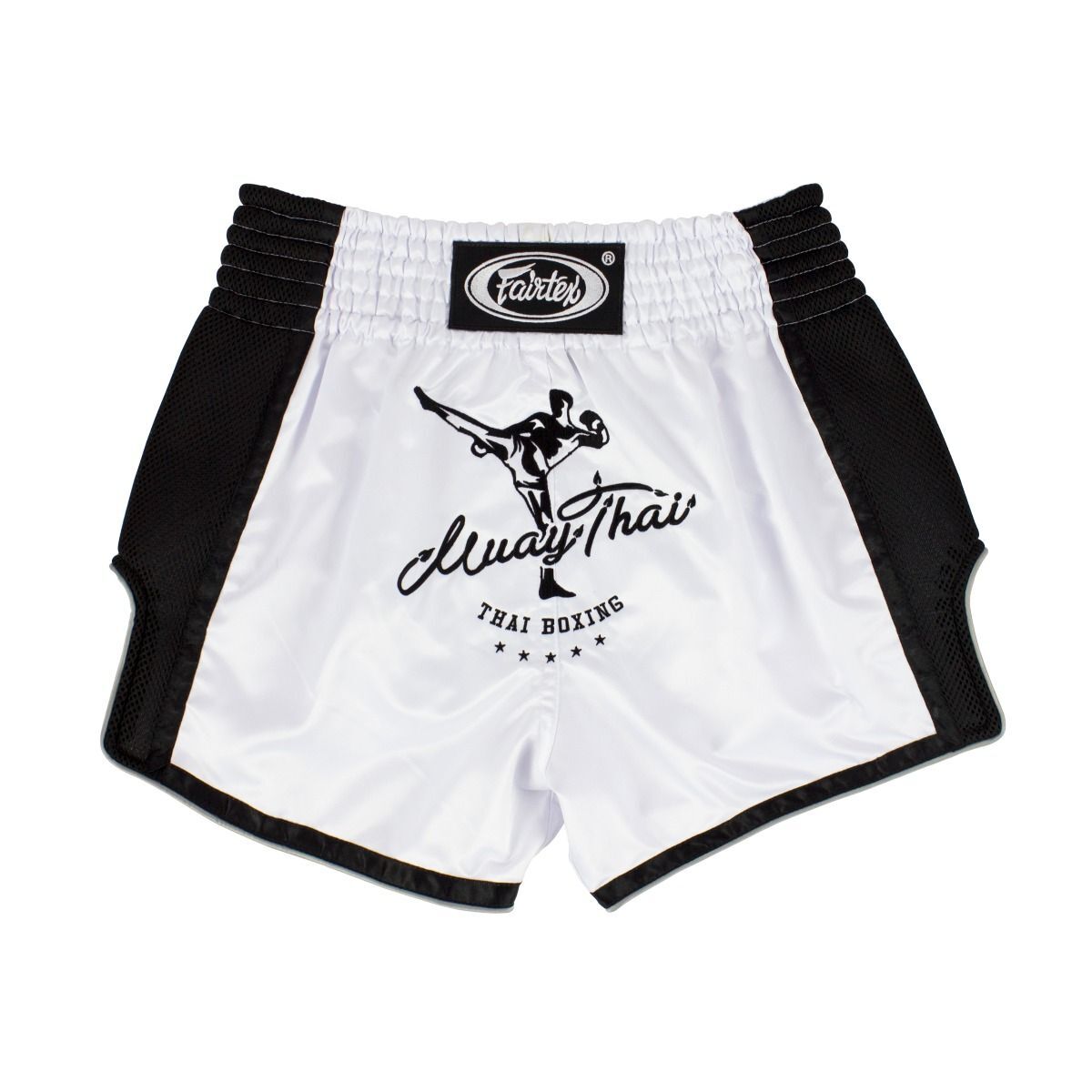 Fairtex Muay Thai Shorts Fairtex White Slim Cut Muay Thai Boxing Shorts BS1707