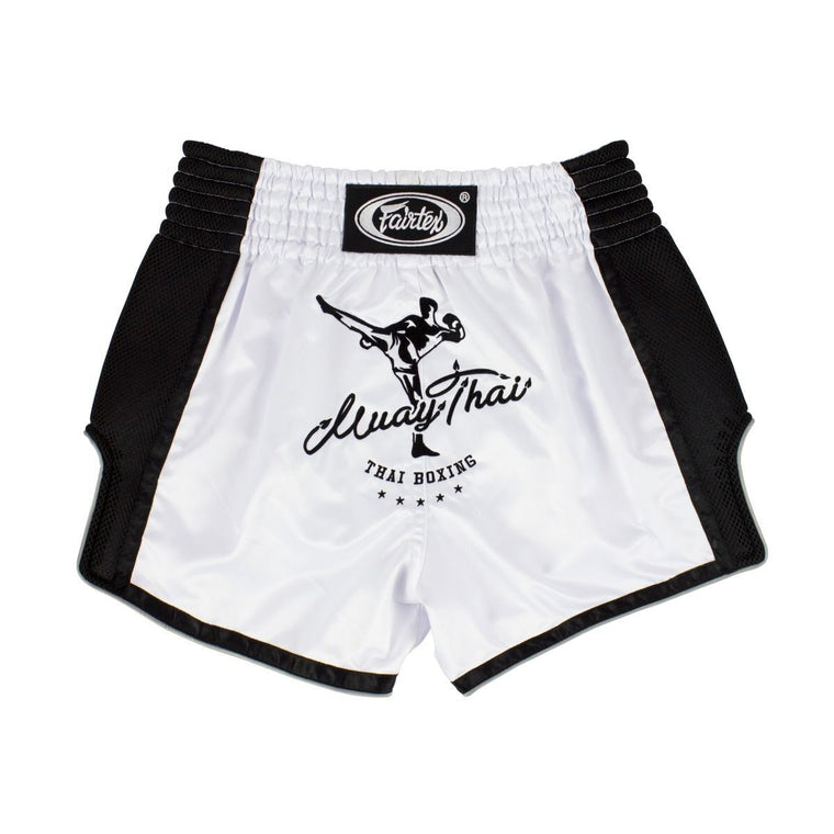 Fairtex White Slim Cut Muay Thai Boxing Shorts BS1707
