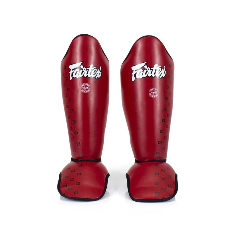 Fairtex Shin Guards Fairtex Competition Shin Pads Sp5 - Red