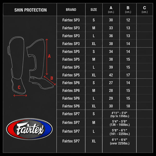 Fairtex Shin Guards Fairtex SP6 Neoprene Shin Guards