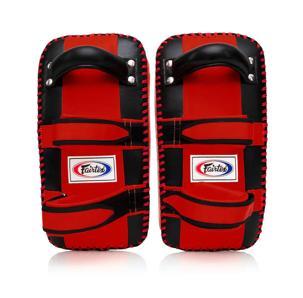 Fairtex Thai Pads Fairtex Curved Thai Kick Pads KPLC2 - Black/Red