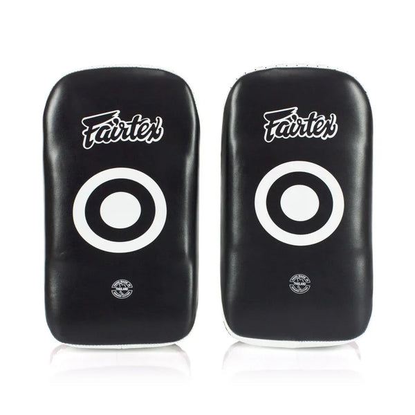 Fairtex Thai Pads Fairtex Curved Thai Kick Pads KPLC2 - Black/White