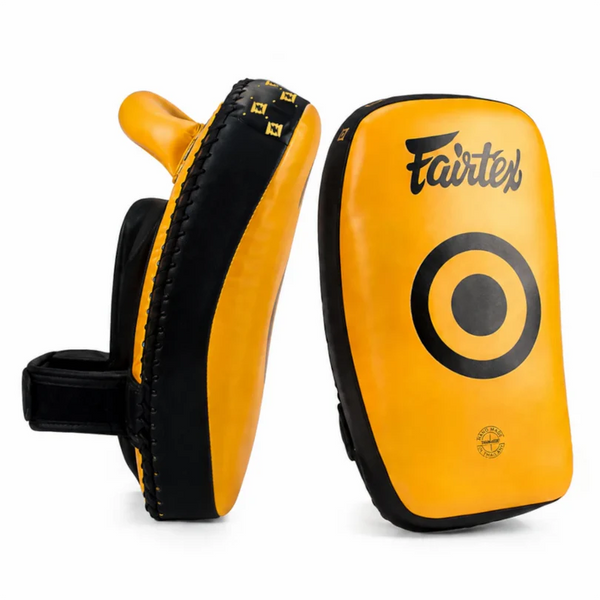 Fairtex Thai Pads Fairtex KPLC6 Lightweight Curved Thai Pads - Gold/Black