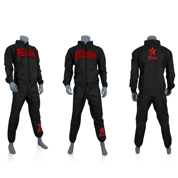 Fairtex VS3 Sauna Sweat Suit - Black/Red