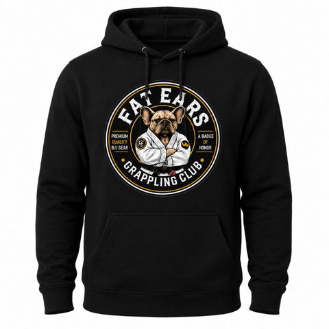 Fat Ears Grappling Club T Shirts Fat Ears Grappling Club Badge Of Honor Hoodie