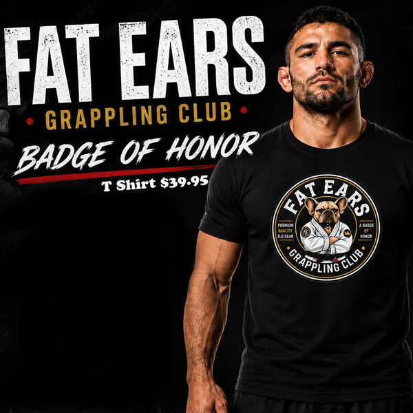 Fat Ears Grappling Club T Shirts Fat Ears Grappling Club Badge Of Honor T Shirt