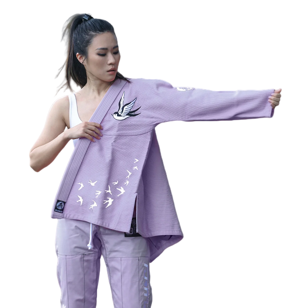Fluory Grappling Swallow BJJ Gi Light Purple