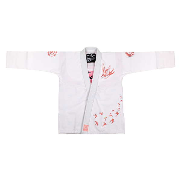 Fluory BJJ BJJ Female Fluory Grappling Swallow BJJ Gi White