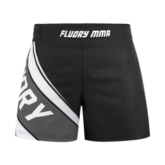 Fluory BJJ MMA Shorts Fluory Grappling MMA Shorts Black
