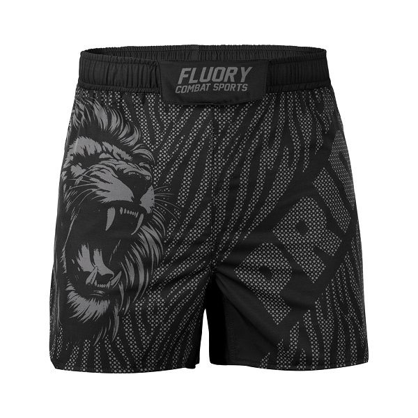 Fluory BJJ MMA Shorts Fluory Lion 2 Layer Grappling MMA Shorts