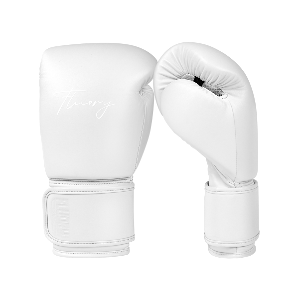 Fluory Muay Thai Boxing Gloves Fluory Boxing Gloves White