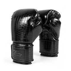 Fluory Muay Thai Boxing Gloves Fluory Crocodile Boxing Gloves Black