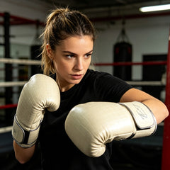 Fluory Muay Thai Boxing Gloves Fluory Crocodile Boxing Gloves Cream