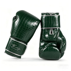 Fluory Muay Thai Boxing Gloves Fluory Crocodile Boxing Gloves Green