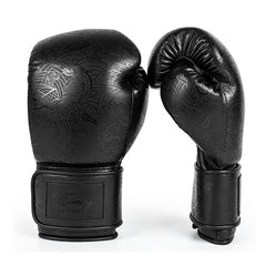 Fluory Muay Thai Boxing Gloves Fluory Dragons Boxing Gloves Black