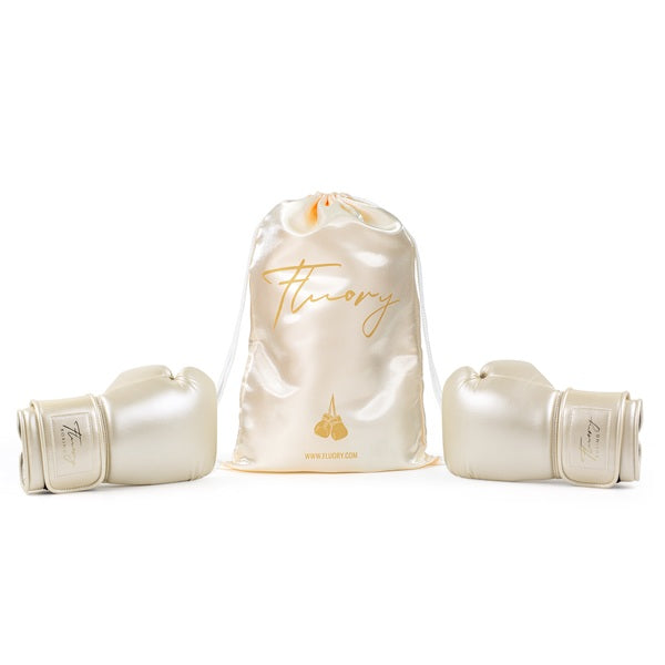 Fluory Muay Thai Boxing Gloves Fluory Luxury Boxing Gloves Champange Gold