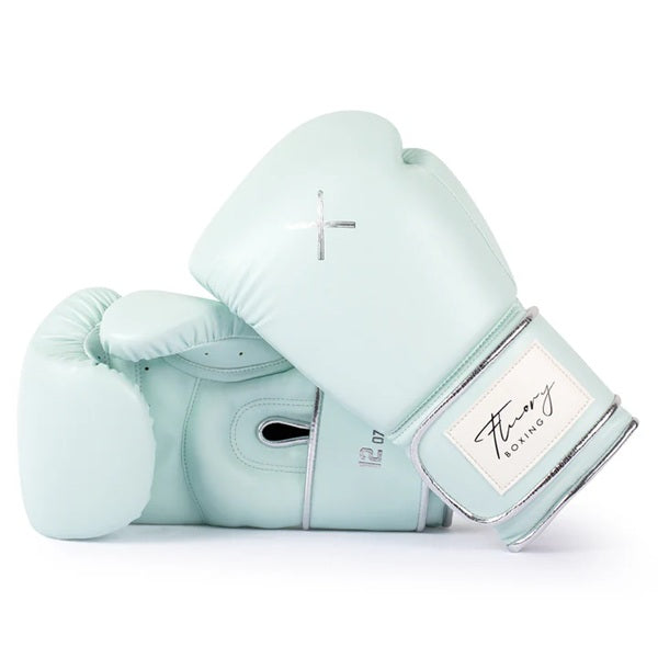 Fluory Muay Thai Boxing Gloves Fluory Premium Boxing Gloves Pastel Blue
