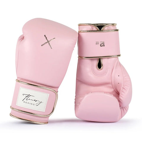 Fluory Muay Thai Boxing Gloves Fluory Premium Boxing Gloves Pastel Pink