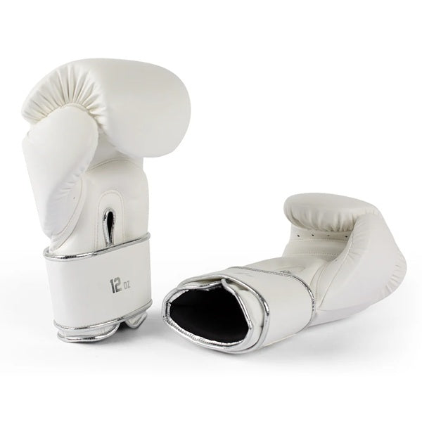 Fluory Muay Thai Boxing Gloves Fluory Premium Boxing Gloves White