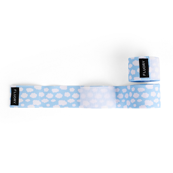 Fluory Muay Thai Hand Wraps & Accessories Fluory Blue Clouds Boxing Handwraps 5m