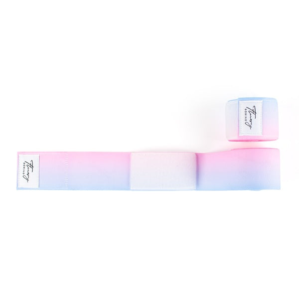 Fluory Muay Thai Hand Wraps & Accessories Fluory Rainbow Hand Wraps Pink 5m