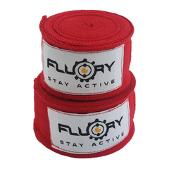 Fluory Muay Thai Hand Wraps & Accessories Red Fluory Boxing Handwraps 5m