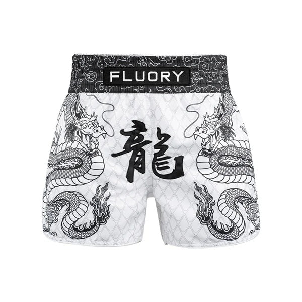 Fluory Muay Thai Muay Thai Shorts Fluory Azure Muay Thai Shorts Black