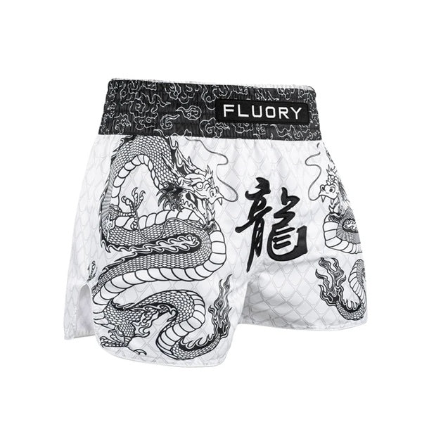 Fluory Muay Thai Muay Thai Shorts Fluory Azure Muay Thai Shorts Black