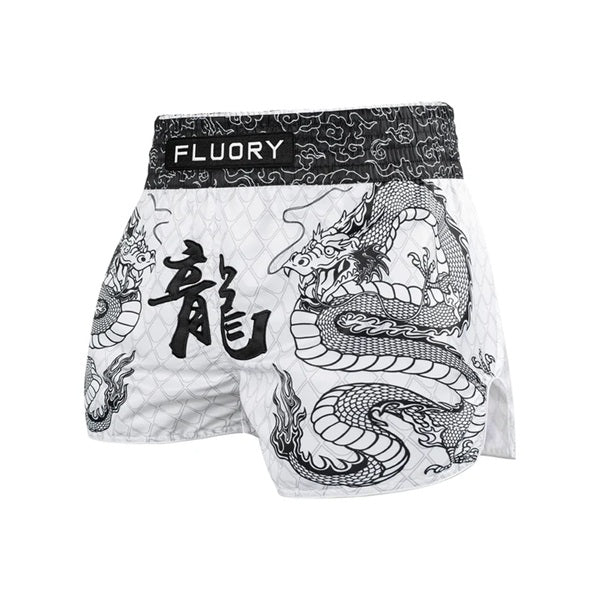 Fluory Muay Thai Muay Thai Shorts Fluory Azure Muay Thai Shorts Black