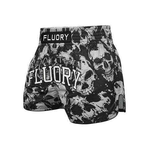 Fluory Muay Thai Muay Thai Shorts Fluory Dark Skulls Muay Thai Shorts