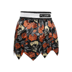 Fluory Muay Thai Muay Thai Shorts Fluory Death Bloon Gladiator Muay Thai Shorts Black