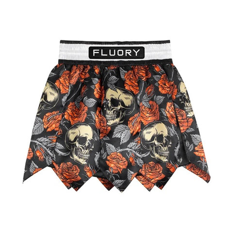 Fluory Muay Thai Muay Thai Shorts Fluory Death Bloon Gladiator Muay Thai Shorts Black