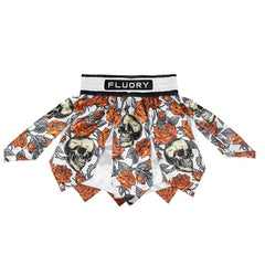 Fluory Muay Thai Muay Thai Shorts Fluory Death Bloon Gladiator Muay Thai Shorts White