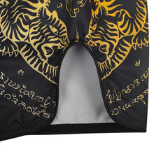 Fluory Muay Thai Muay Thai Shorts Fluory Imperial Tiger Muay Thai Shorts Black