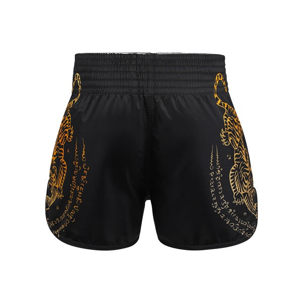Fluory Muay Thai Muay Thai Shorts Fluory Imperial Tiger Muay Thai Shorts Black